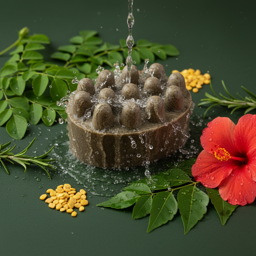 Shampoo Bar with Water Drips